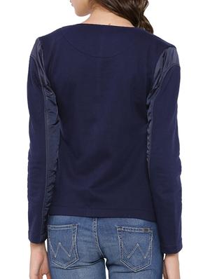 navy blue cotton jacket - 12269375 - Standard Image - 3
