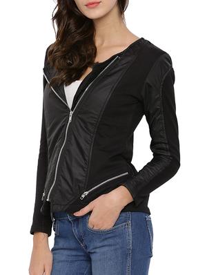black cotton jacket - 12269376 - Standard Image - 2
