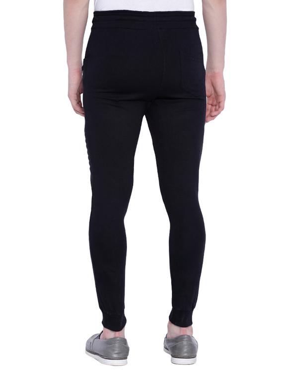 black cotton track pant - 12269378 - Zoom Image - 3
