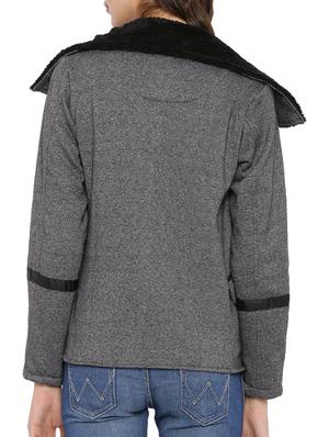 grey cotton unstructured jacket - 12269379 - Standard Image - 3