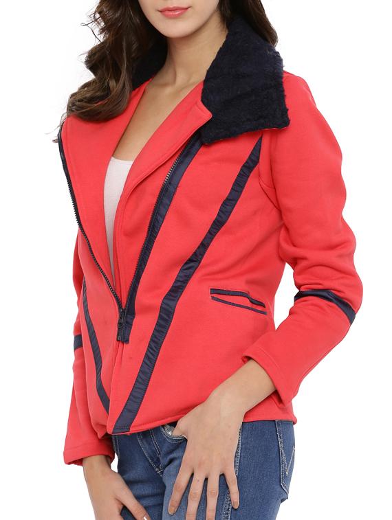 peach cotton jacket - 12269382 - Zoom Image - 2