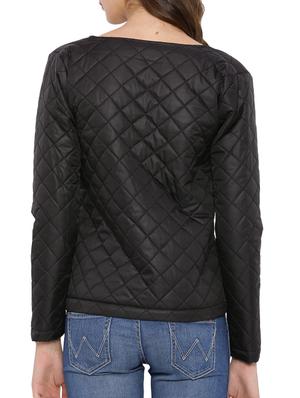 black cotton jacket - 12269385 - Standard Image - 3