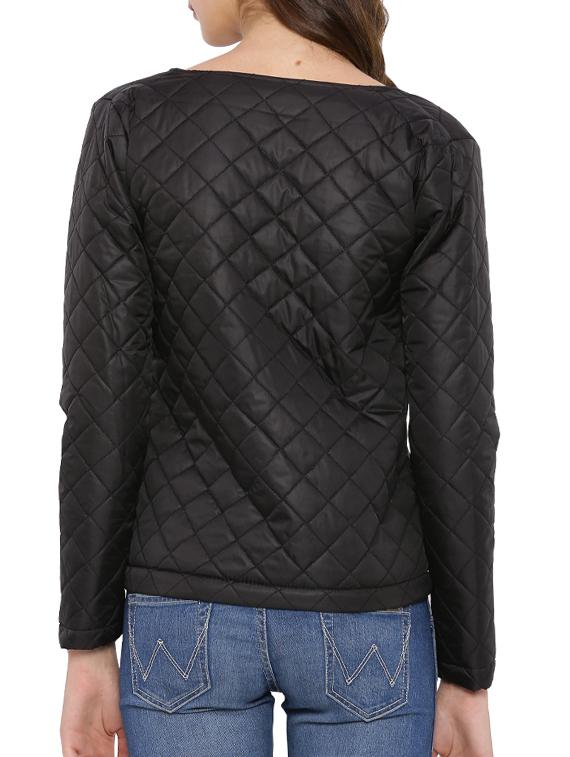 black cotton jacket - 12269385 - Zoom Image - 3