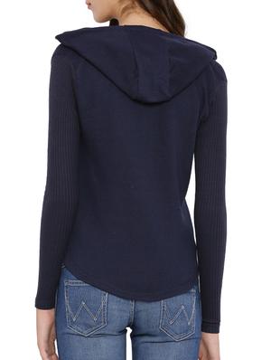 navy blue cotton sweatshirt - 12269389 - Standard Image - 3
