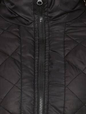 black cotton quilted jacket - 12269391 - Standard Image - 4