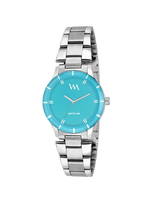 blue round dial wrist watch - 12269587 - Standard Image - 1