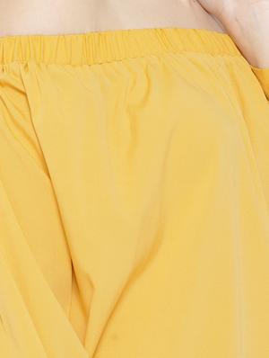 yellow polyester regular top - 12269717 - Standard Image - 4