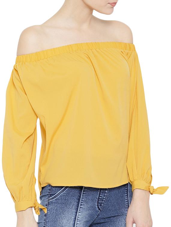 yellow polyester regular top - 12269717 - Zoom Image - 2