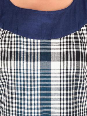navy blue cotton nighty - 12270071 - Standard Image - 4
