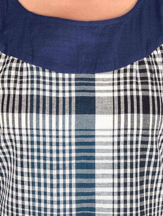 navy blue cotton nighty - 12270071 - Zoom Image - 4
