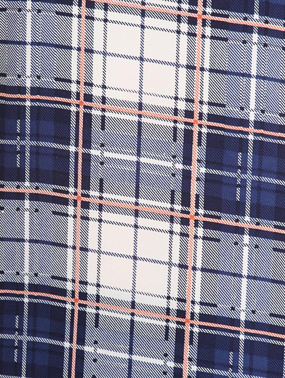 plaid cap sleeved top - 12271023 - Zoom Image - 4