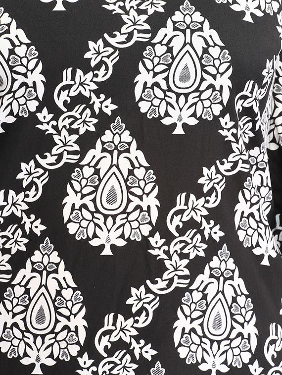 round neck printed kaftan - 12271034 - Zoom Image - 4