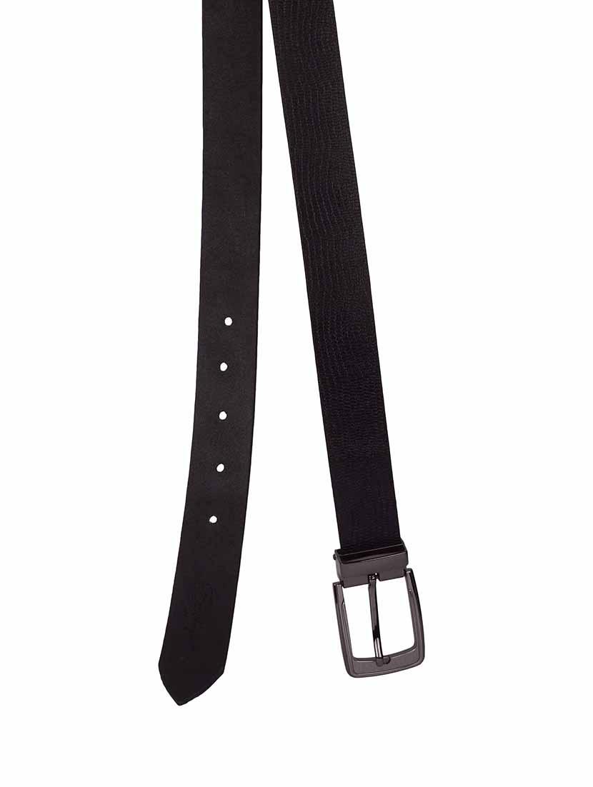 black leather belt - 12271567 - Zoom Image - 2