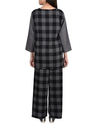 grey polyester pyjama set - 12272231 - Standard Image - 3