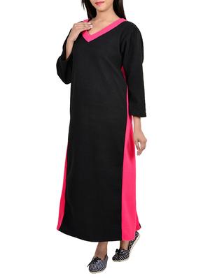 black polyester nighty - 12272234 - Standard Image - 2