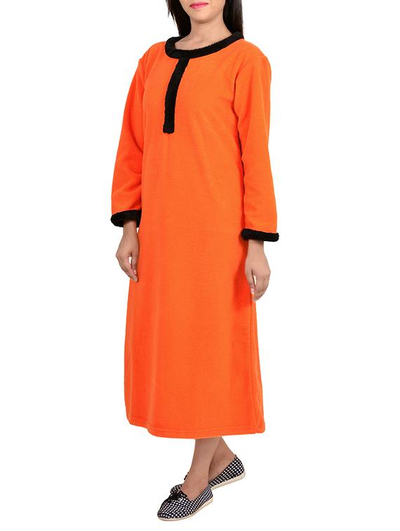orange polyester nighty - 12272236 - Zoom Image - 2