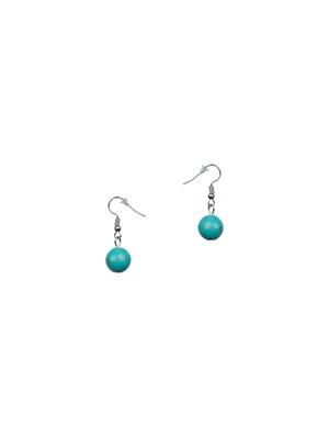 turquoise metal pendant necklaces and earring - 12272367 - Standard Image - 2