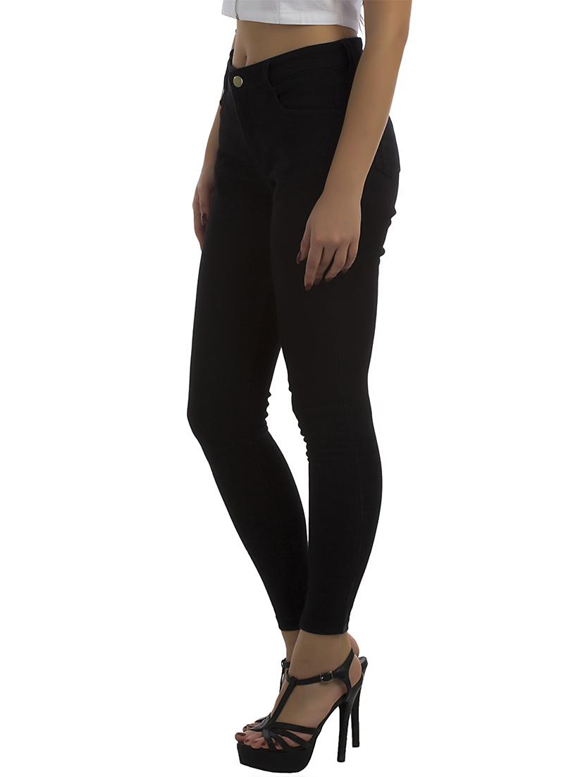 black solid denim jeans - 12275129 - Zoom Image - 2