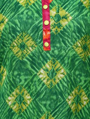 green viscose straight kurta - 12276018 - Standard Image - 4