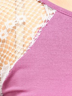 mesh raglan sleeved top - 12276161 - Standard Image - 4