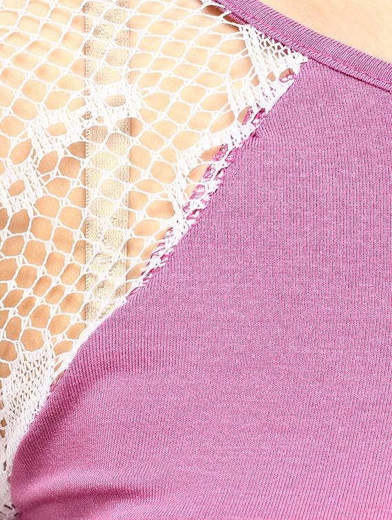 mesh raglan sleeved top - 12276161 - Zoom Image - 4