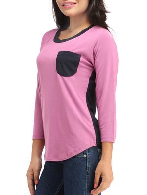 contrasting patch pocket tee - 12276183 - Standard Image - 2