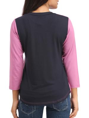contrasting patch pocket tee - 12276183 - Standard Image - 3
