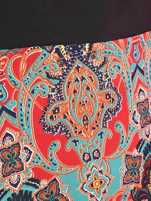 damask print maxi dress - 12276740 - Standard Image - 6