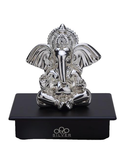 silver ganesha idol - 12277490 - Standard Image - 1