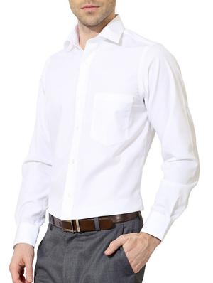 white cotton formal shirt - 12278590 - Standard Image - 2