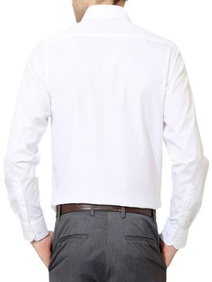 white cotton formal shirt - 12278590 - Standard Image - 3