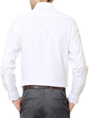 white cotton formal shirt - 12278591 - Standard Image - 3