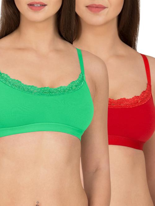 set of 2 lace detail solid bralette - 12278692 - Standard Image - 1