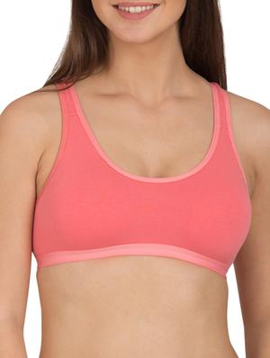 multicoloured cotton sports bra (set of 3) - 12278717 - Standard Image - 4