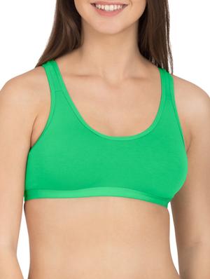 multicoloured cotton sports bra (set of 3) - 12278720 - Standard Image - 2