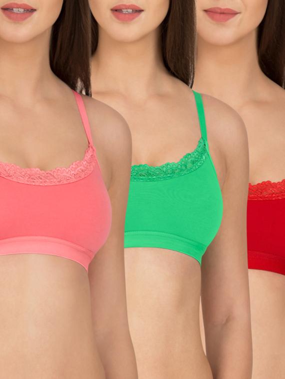 set of 3 lace detail bra - 12278725 - Zoom Image - 1