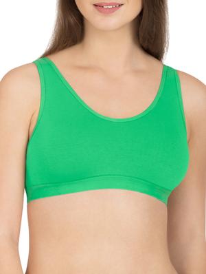 multicoloured cotton sports bra (set of 3) - 12278743 - Standard Image - 2