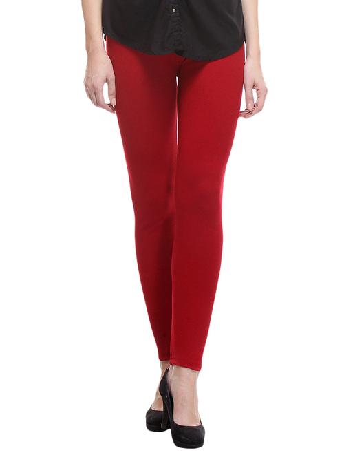 red woolen legging - 12290543 - Standard Image - 1