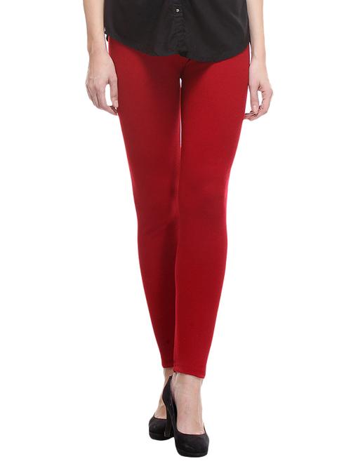 red woolen legging - 12290543 -  Standard Image - 0