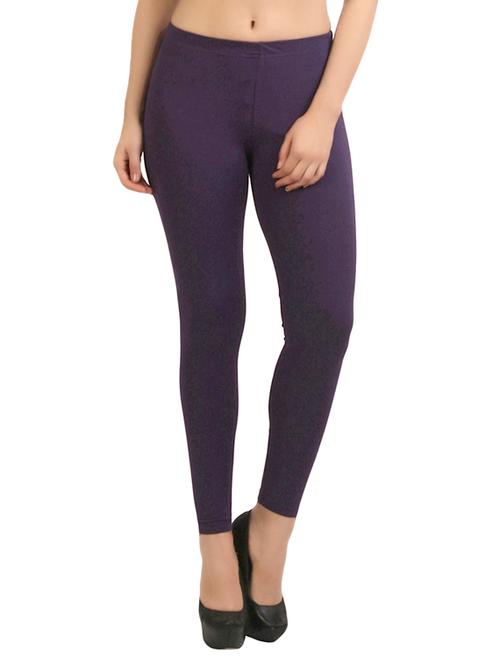 purple woolen legging - 12290545 - Very Small Image - 1