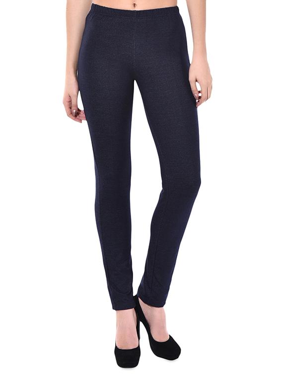 navy blue denim leggings - 12290555 - Zoom Image - 1