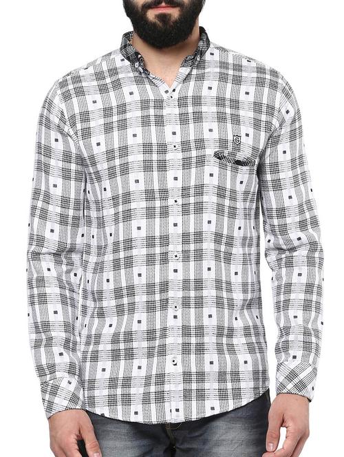 white cotton casual shirt - 12292575 - Standard Image - 1
