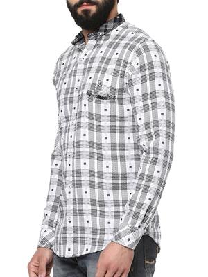 white cotton casual shirt - 12292575 - Standard Image - 2