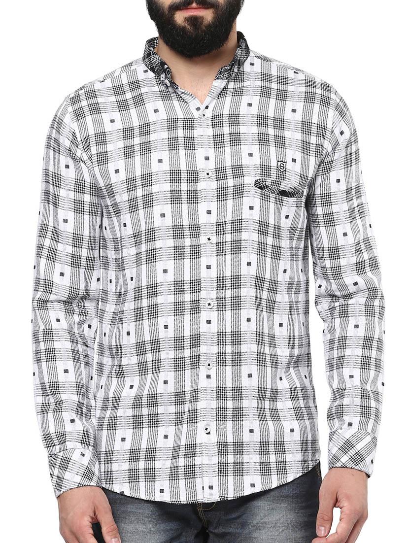 white cotton casual shirt - 12292575 - Zoom Image - 1