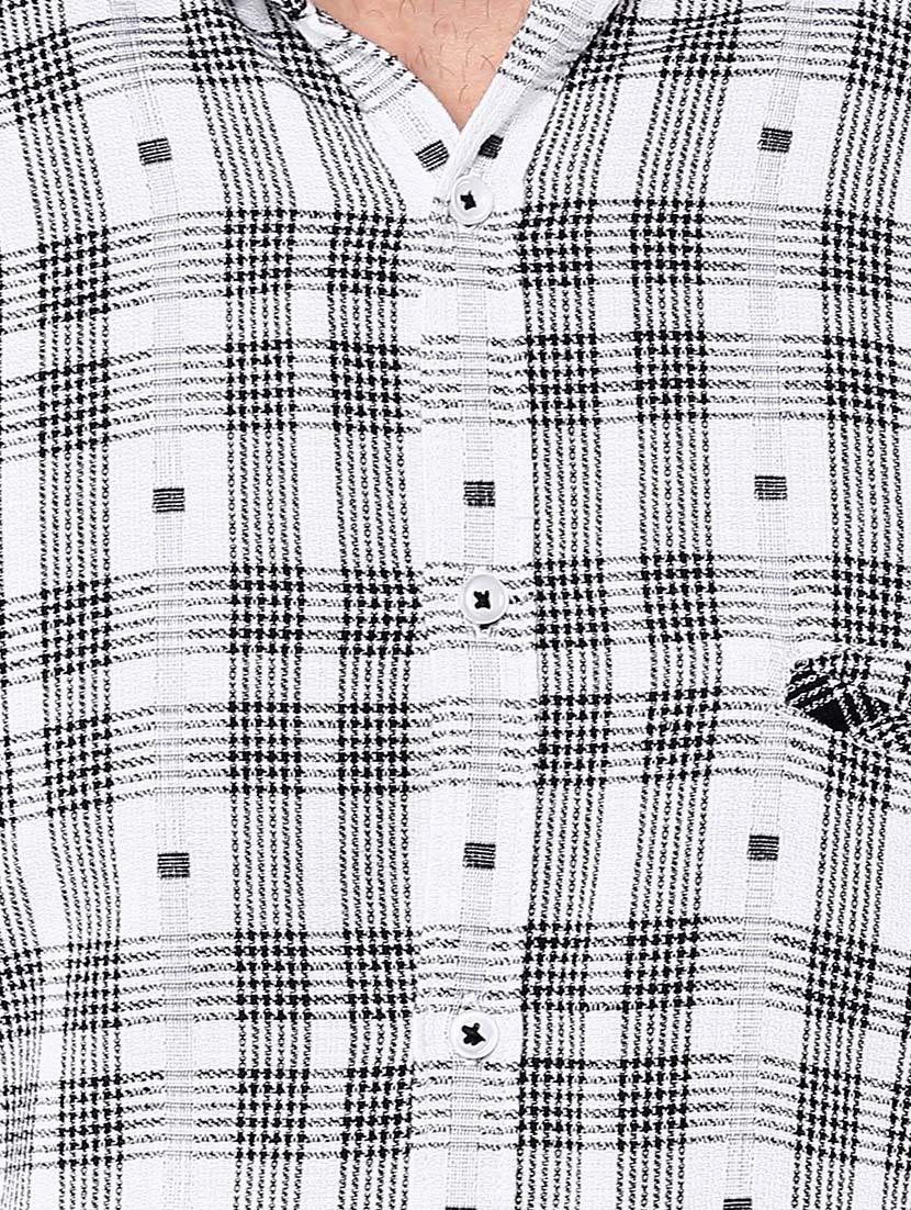 white cotton casual shirt - 12292575 - Zoom Image - 4