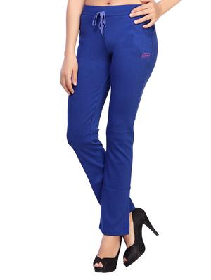 blue cotton track pants - 12297121 - Standard Image - 2