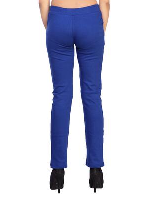 blue cotton track pants - 12297121 - Standard Image - 3
