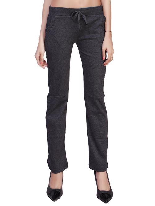 grey cotton track pants - 12297123 - Standard Image - 1