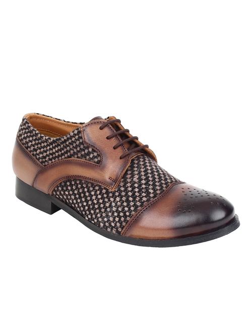 brown leather derbies - 12297568 - Standard Image - 1