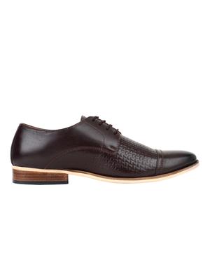 brown color, leather derby - 12297591 - Standard Image - 2